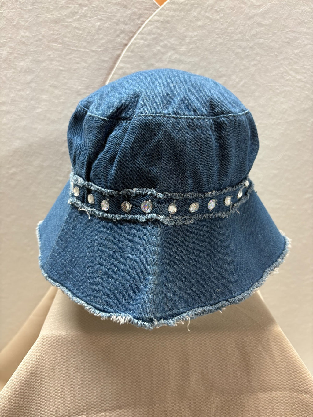 Bucket Hat for Women, Light Blue - 100 % Cotton Washed. One size fits all.