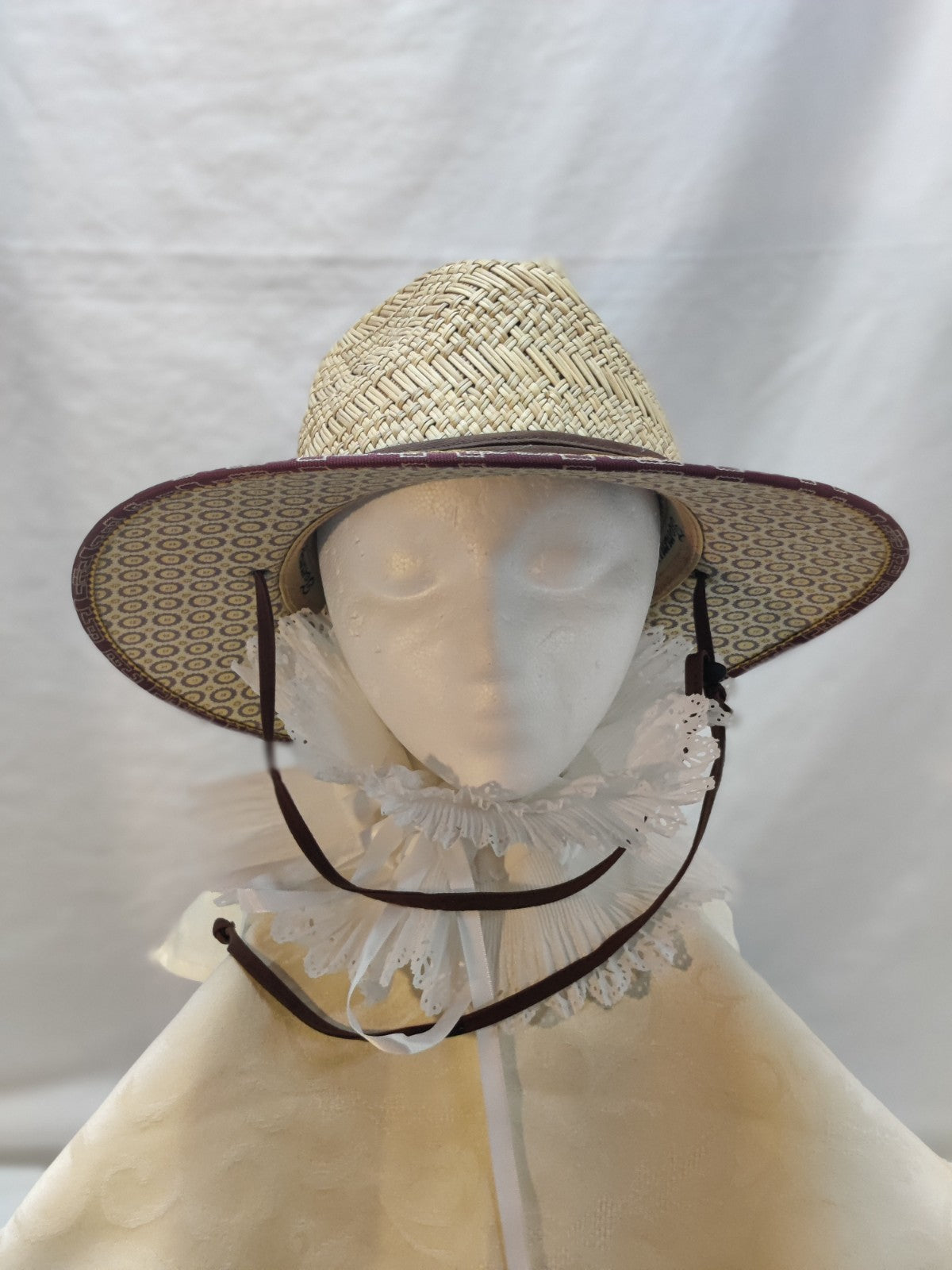 Tommy Bahama Straw Fedora Sun Hat - Natural Woven - Brown Leather Band