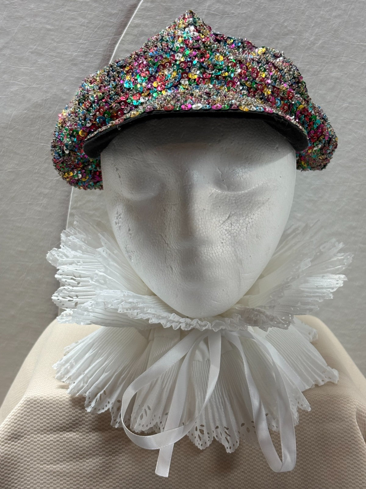 Multicolor Sequin Newsboy Cap - Rainbow Confetti Flat Cap - Sparkle Festival Hat