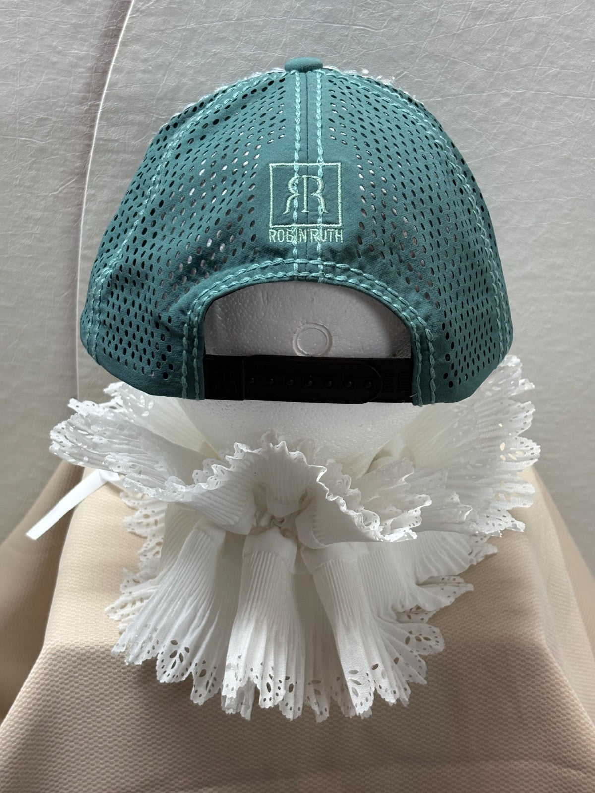 Orlando Bling Baseball Cap - Rhinestone Sage Green Trucker Hat - Handmade Sparky