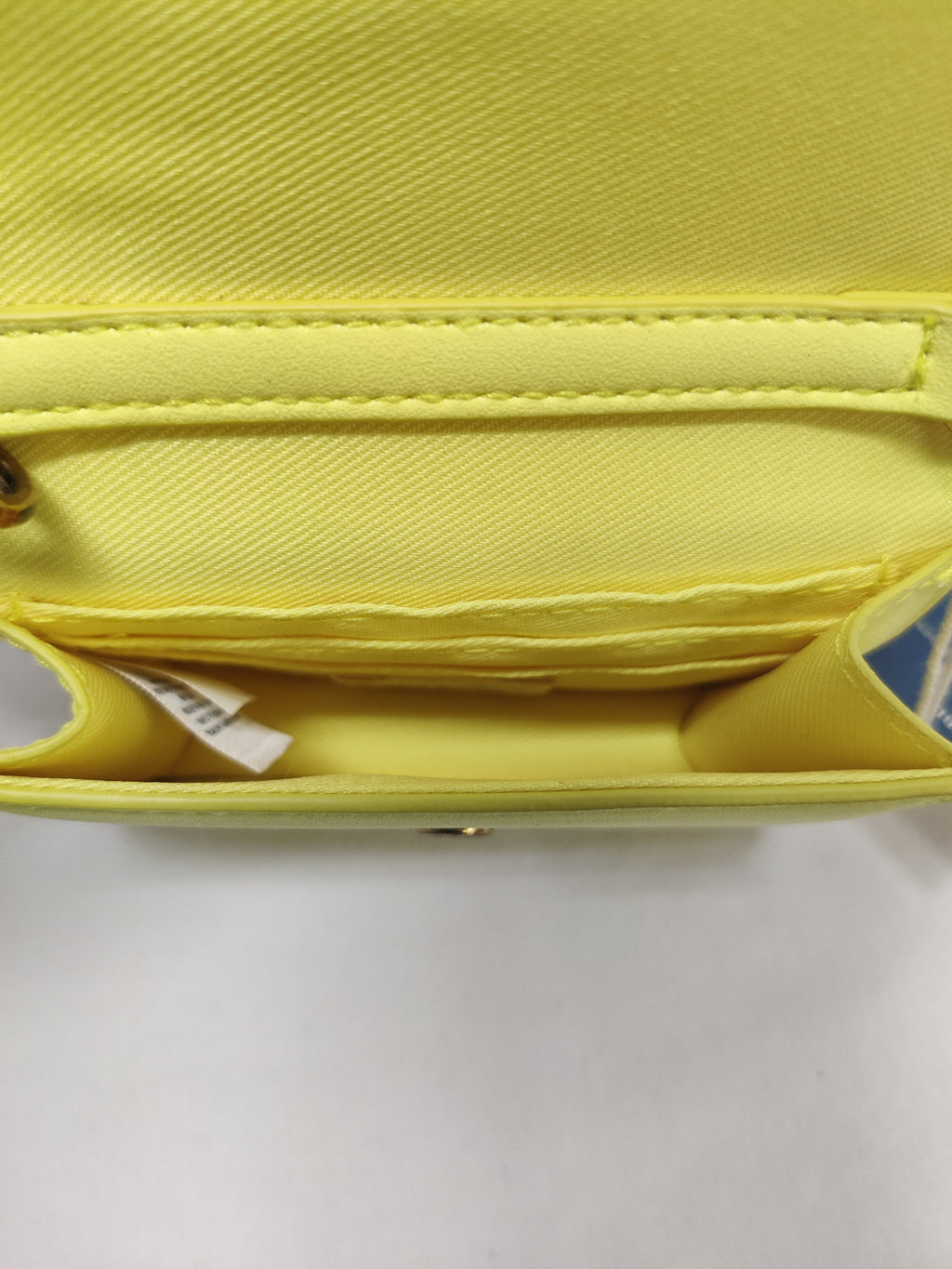 Neon Yellow Micro Crossbody Bag - Gold Chain - NWT Mini Card Purse. NWT